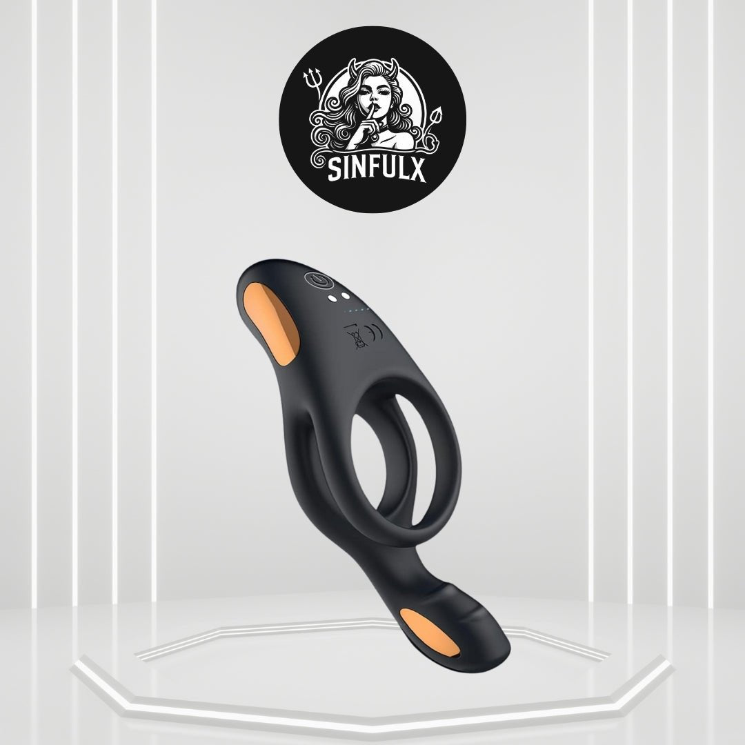 InfernoGrip Vibrating Cock Ring Clitoral Vibrator-0