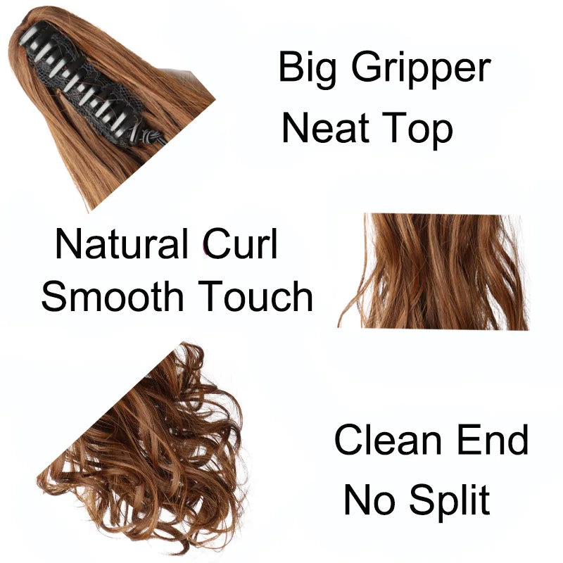 20 Inch Curly Ponytail Hair Extension