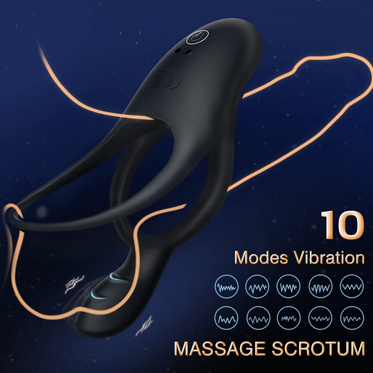 InfernoGrip Vibrating Cock Ring Clitoral Vibrator-3