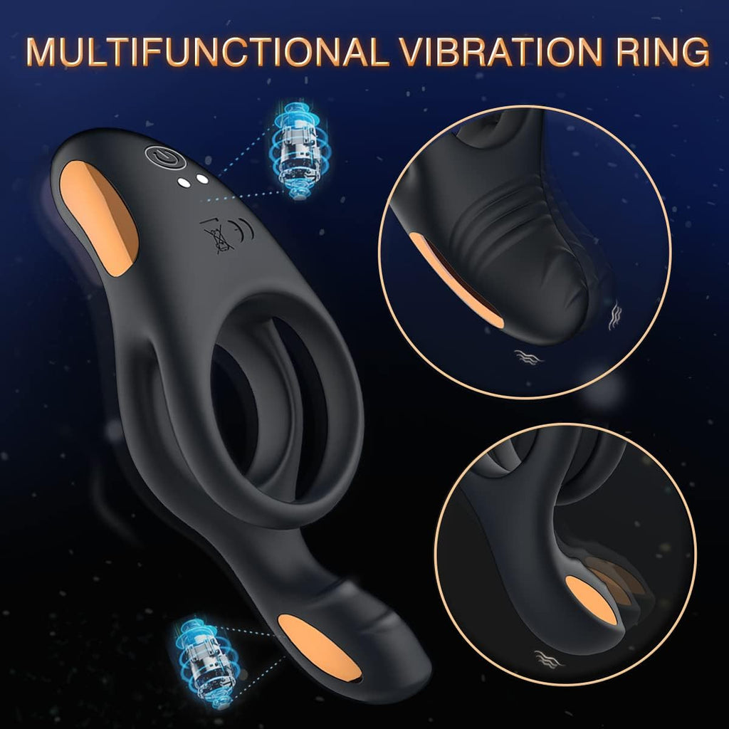 InfernoGrip Vibrating Cock Ring Clitoral Vibrator-1