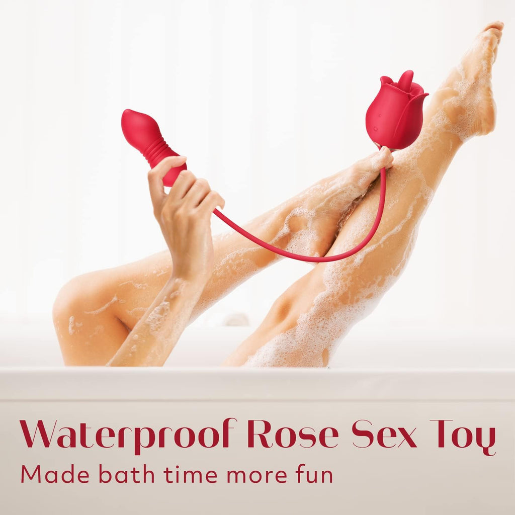 MagicMuse Tongue Licking & Thrusting Dildo-3