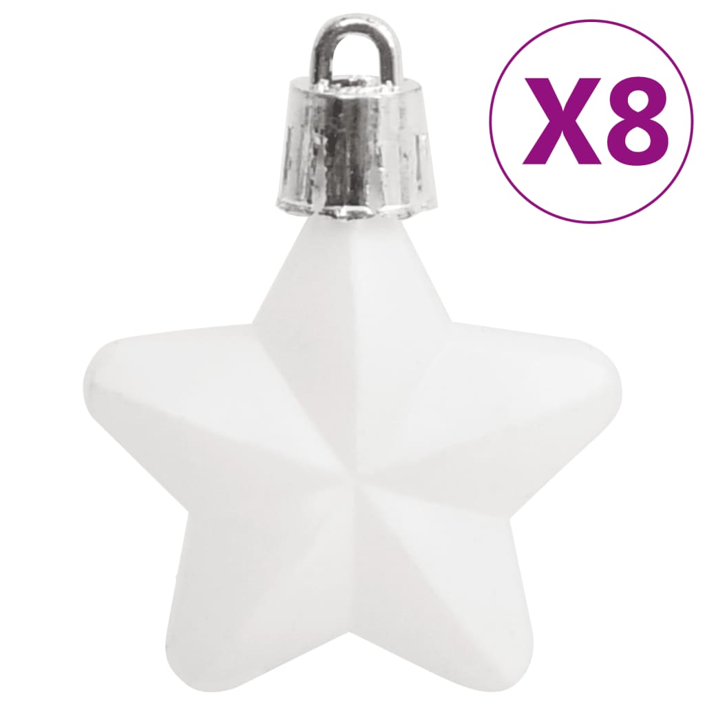 vidaXL Christmas Decoration Christmas Bauble Set Ball Ornament Polystyrene-2