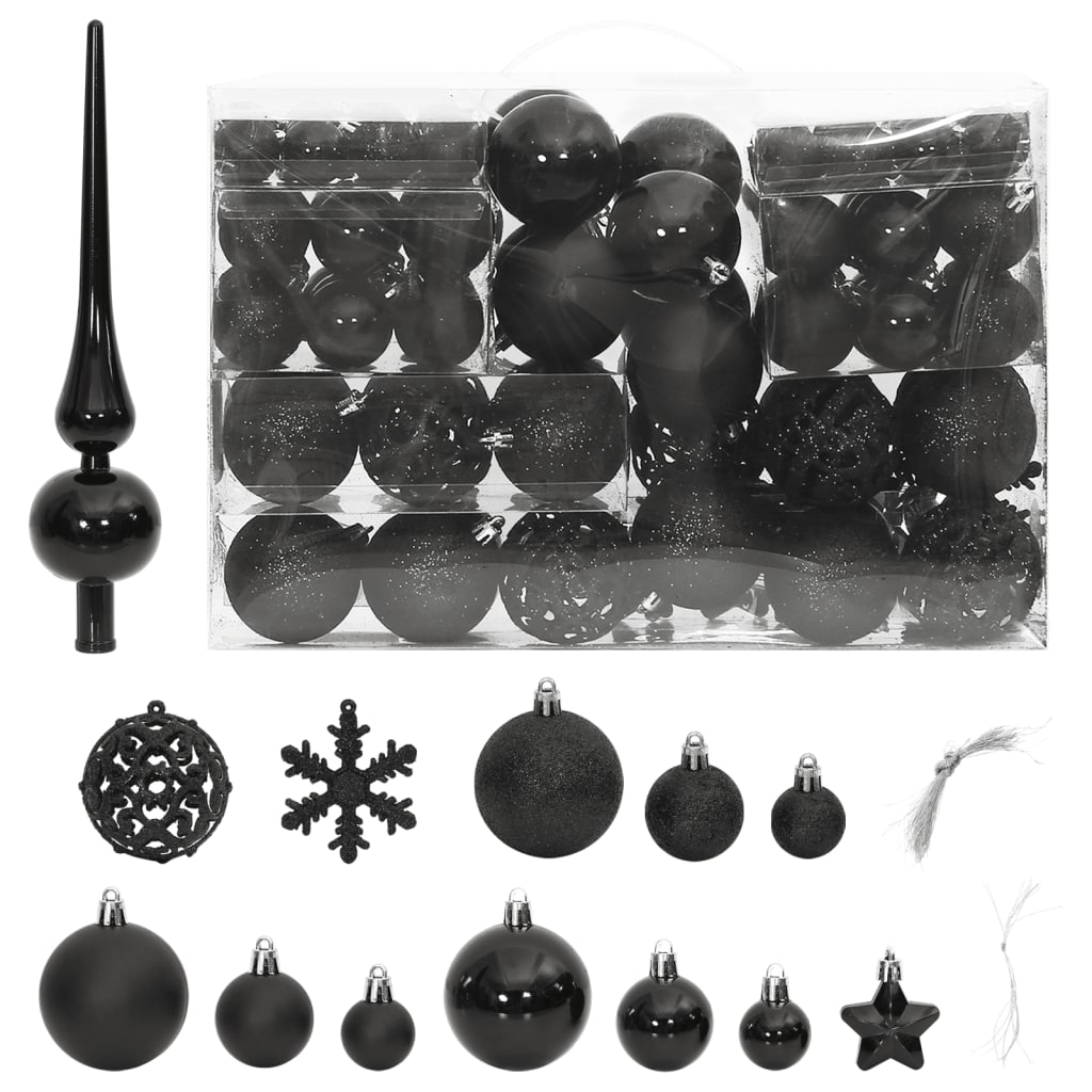 vidaXL Christmas Decoration Christmas Bauble Set Ball Ornament Polystyrene-3