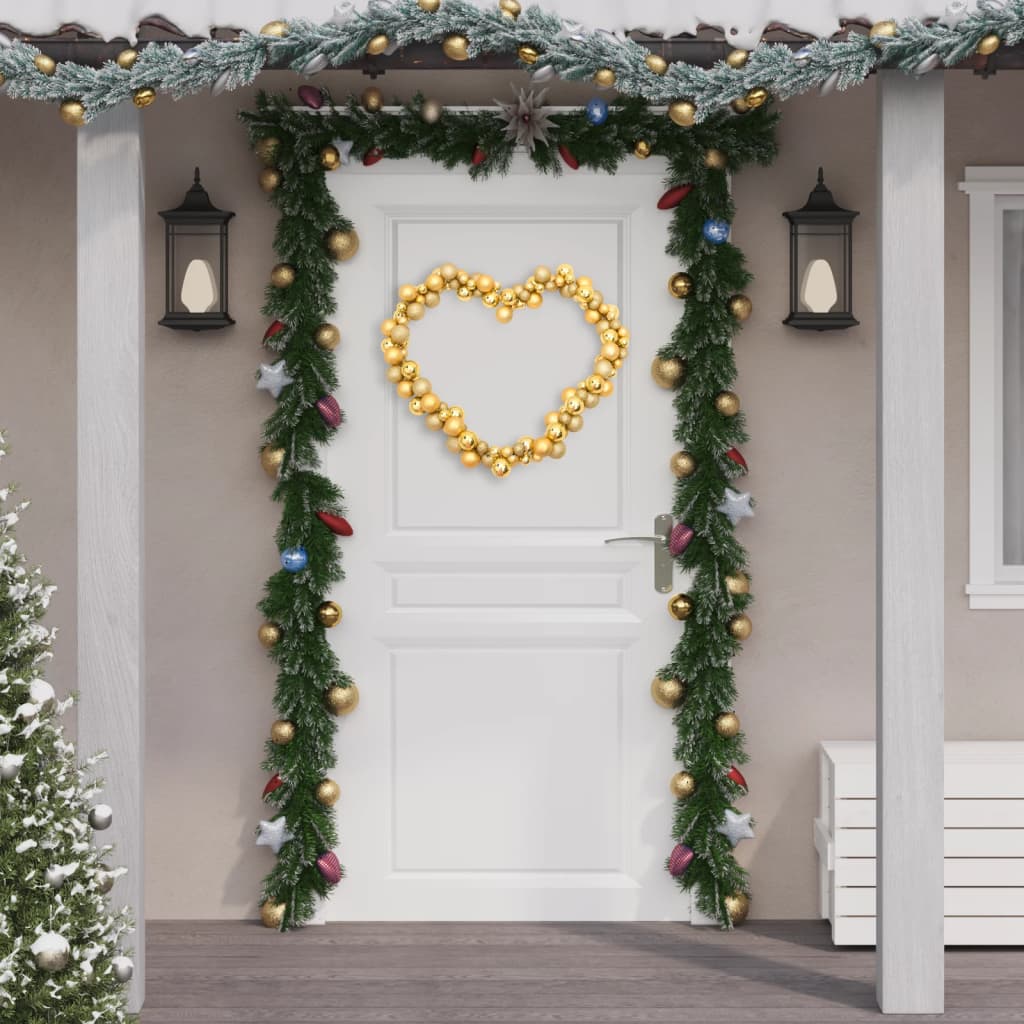 vidaXL Christmas Decoration Christmas Ball Wreath Garland Ornament Polystyrene-1