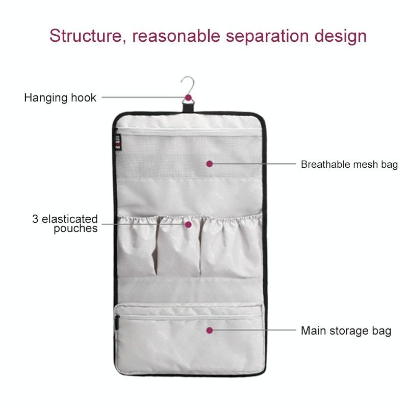 NNEIDS Black Nylon Hanging Storage Bag For Portable Dyson Hair Curler