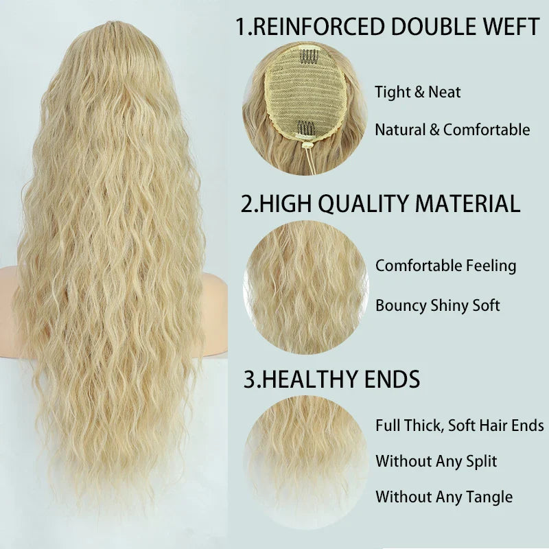 Long Curly Wavy Ponytail Hair Extension