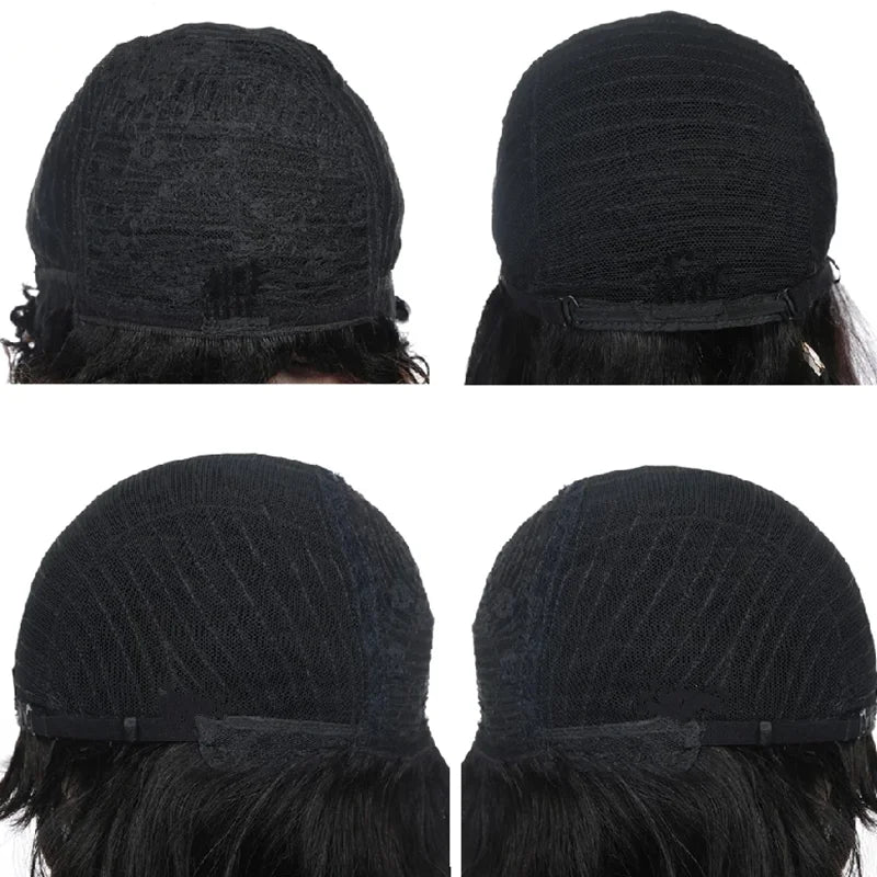 Short Afro Curly Human Hair Wig