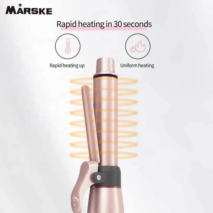 NNEDSZ Portable Cordless Hair Curler and Straightener | Wireless Rechargeable Curling Iron | 2 Adjustable Temperature Settings | Compact & Travel-Friendly
